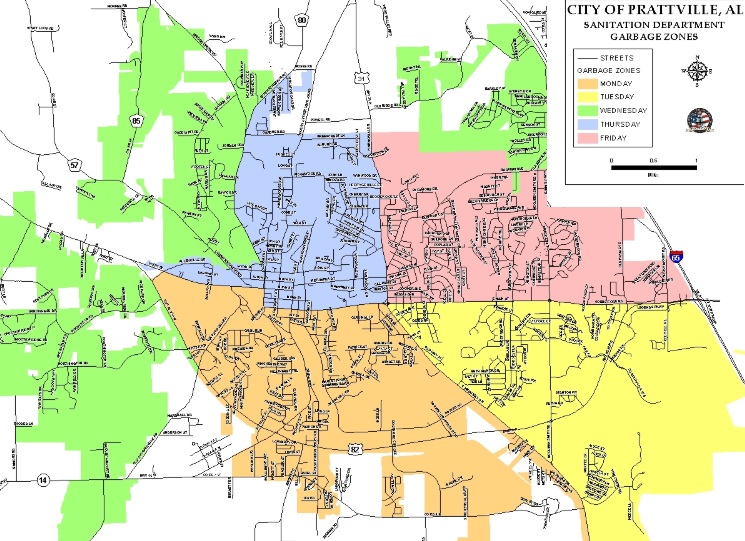 Garbage, Bulk Trash & Recycling Schedule in Prattville [AL] - TrashDB